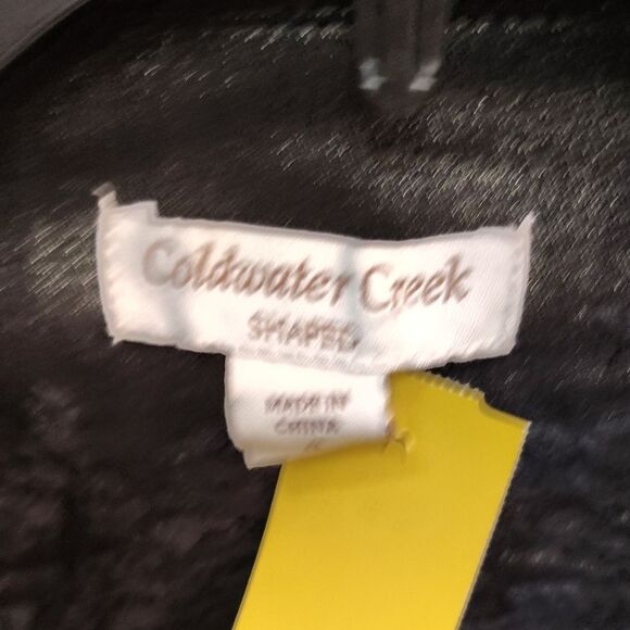 Coldwater Creek Black Blazer with Textured Fabric - Picture 3 of 4